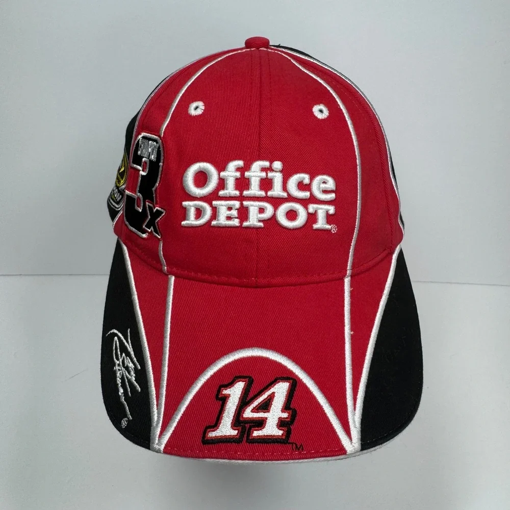 NASCAR Office Depot Tony Stewart #14 Hat Sprint Cup 3X Champion Adjustable Strap